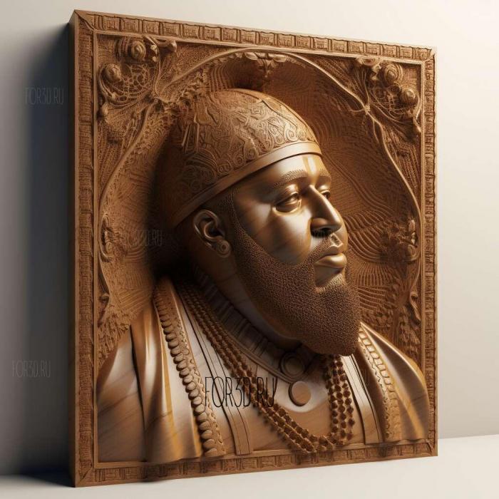 DJ Khaled 3 stl model for CNC